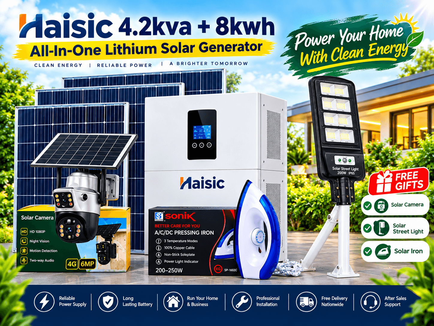 YOUR 4.2KVA -- 8kWh & PANELS π₯ MORE THAN SOLAR β IT'S A COMPLETE LIFESTYLE! β‘ NO FUEL. NO NOISE. JUST POWER!